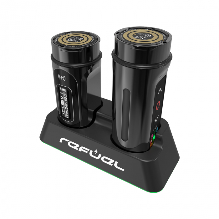 FK Irons Darklab: PowerBolt Plus II & Refuel-Ladestation-Paket (zwei Bolts + Ladestation)