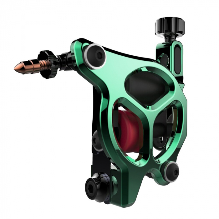 FK Irons AL13 Galaxie III Aluminium Tattoo Machine in Seafoam - Conventional Liner