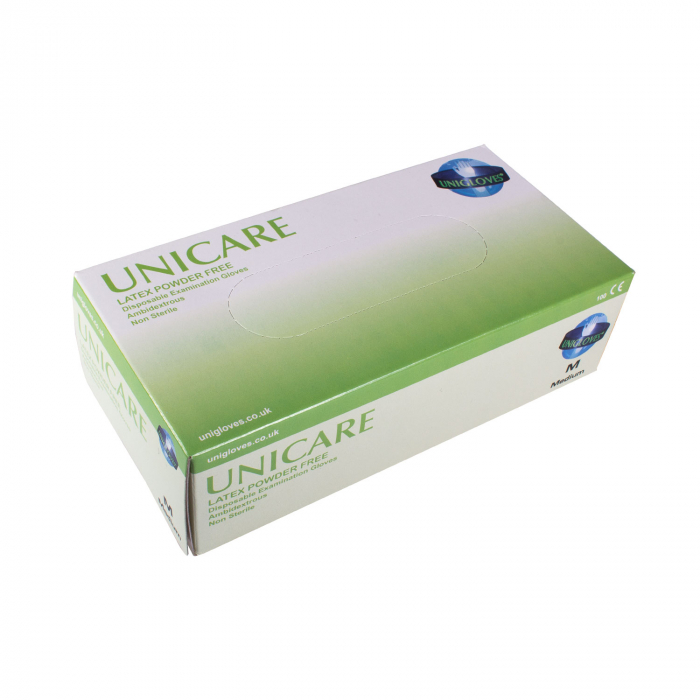 Unicare PF Latexhandschuhe - Creme, 100 St. 