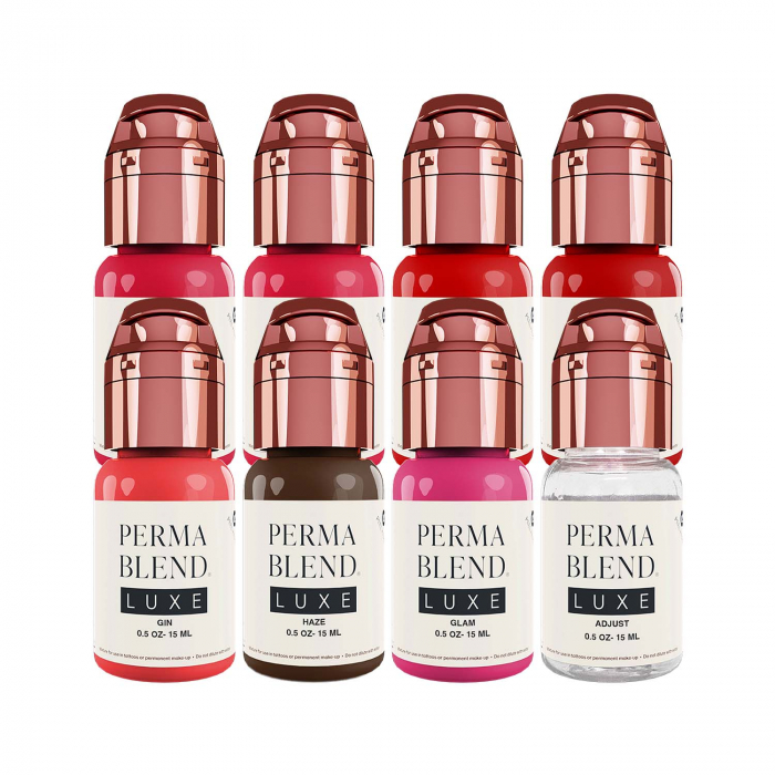 Perma Blend Luxe PMU Ink - Carla Ricciardone Enhance Set - Komplettes Set mit  8  x 15ml