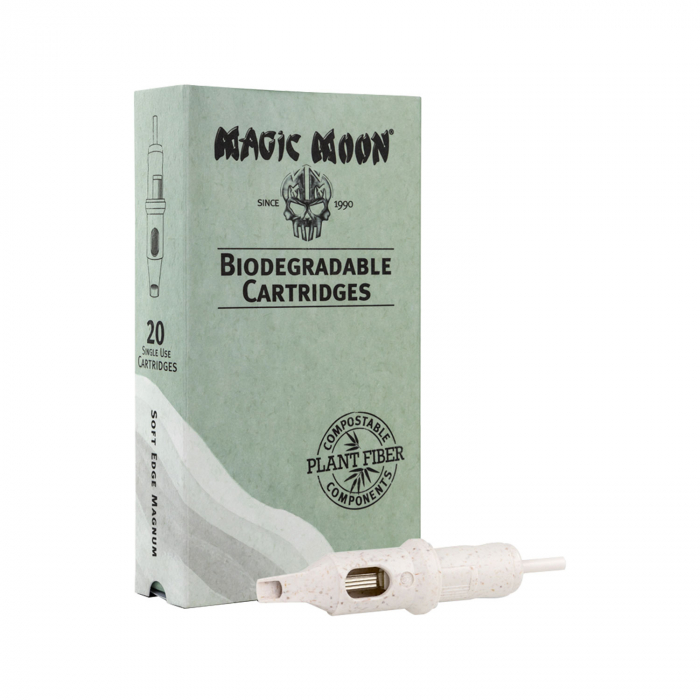 Box mit 20 Magic Moon biologisch abbaubaren Nadelmodulen 0,35 Soft Edge Magnum Long Taper